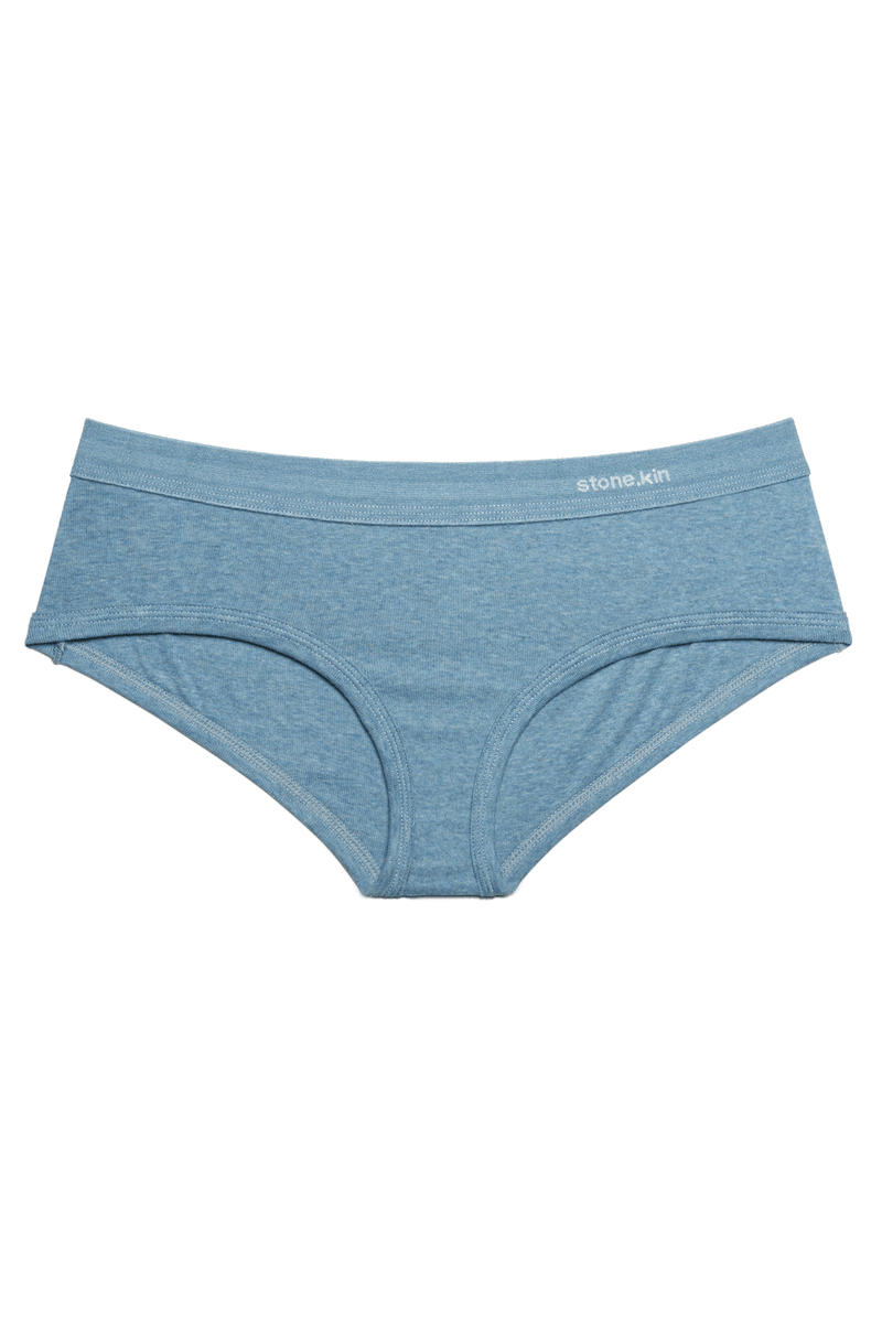Women's Brief in Organic Cotton Rib - Lake