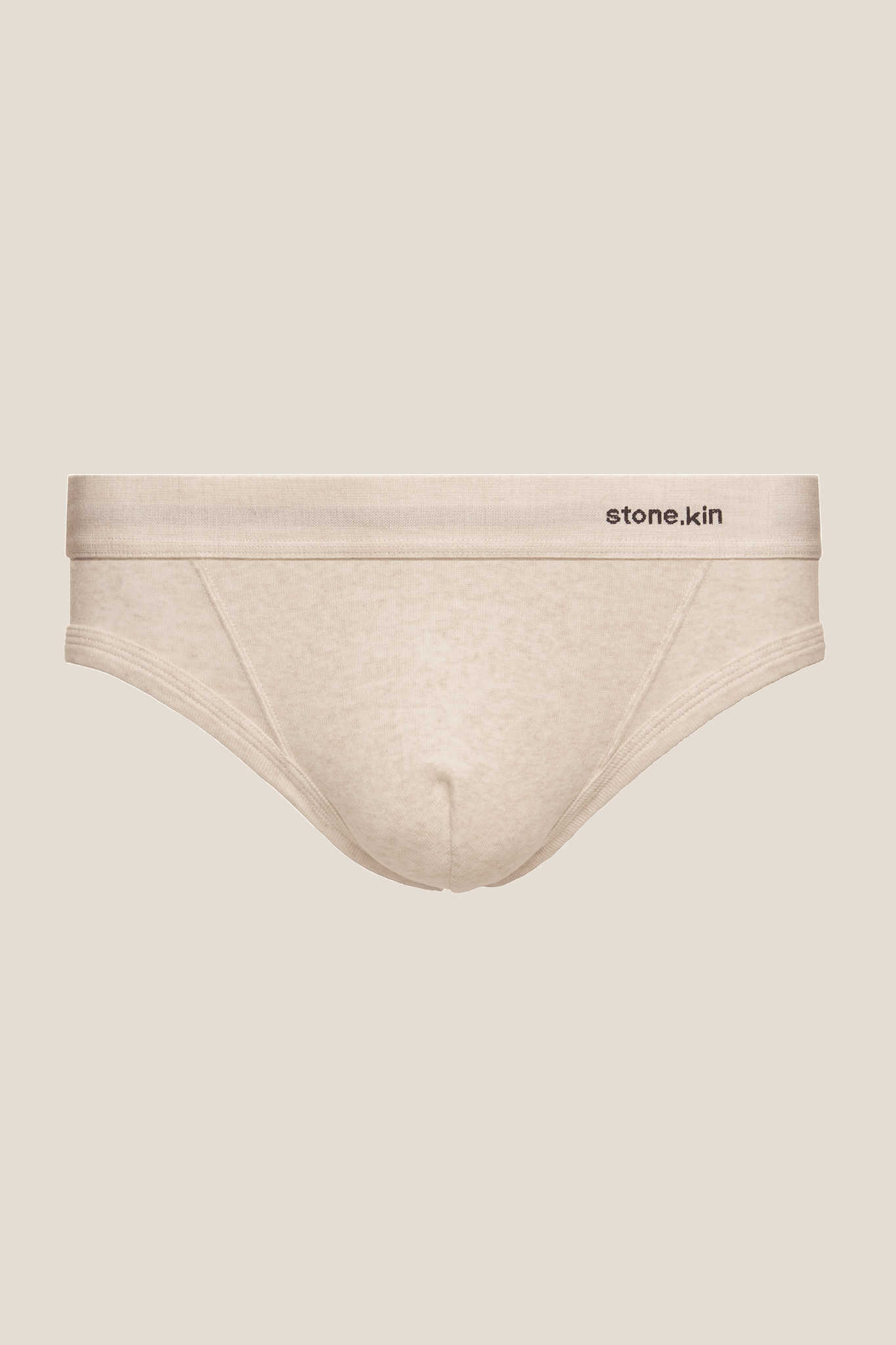 Stone.kin Mens Brief in White Organic Cotton 