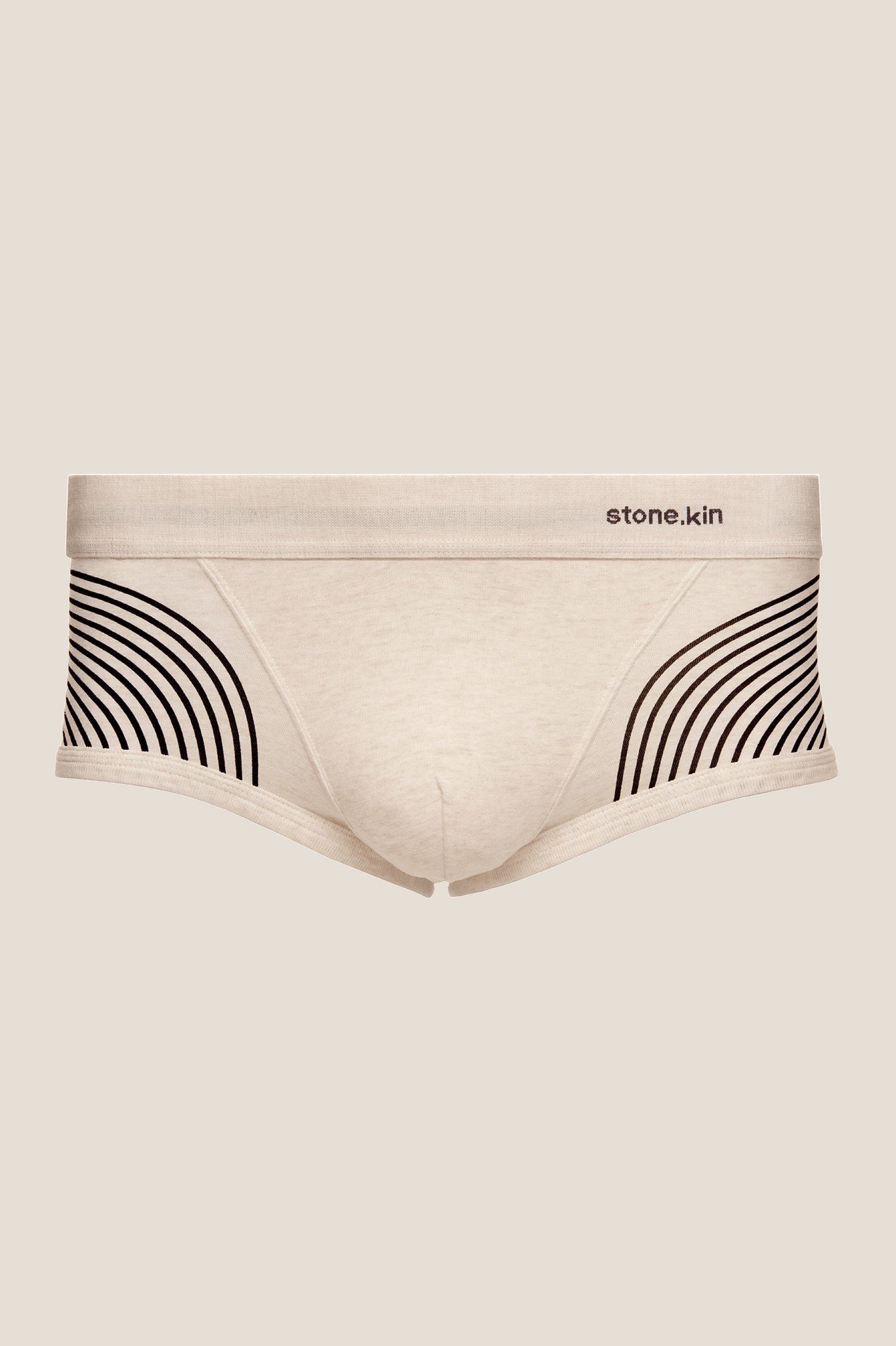 Stone.kin Trunk in White with Lines Organic Cotton