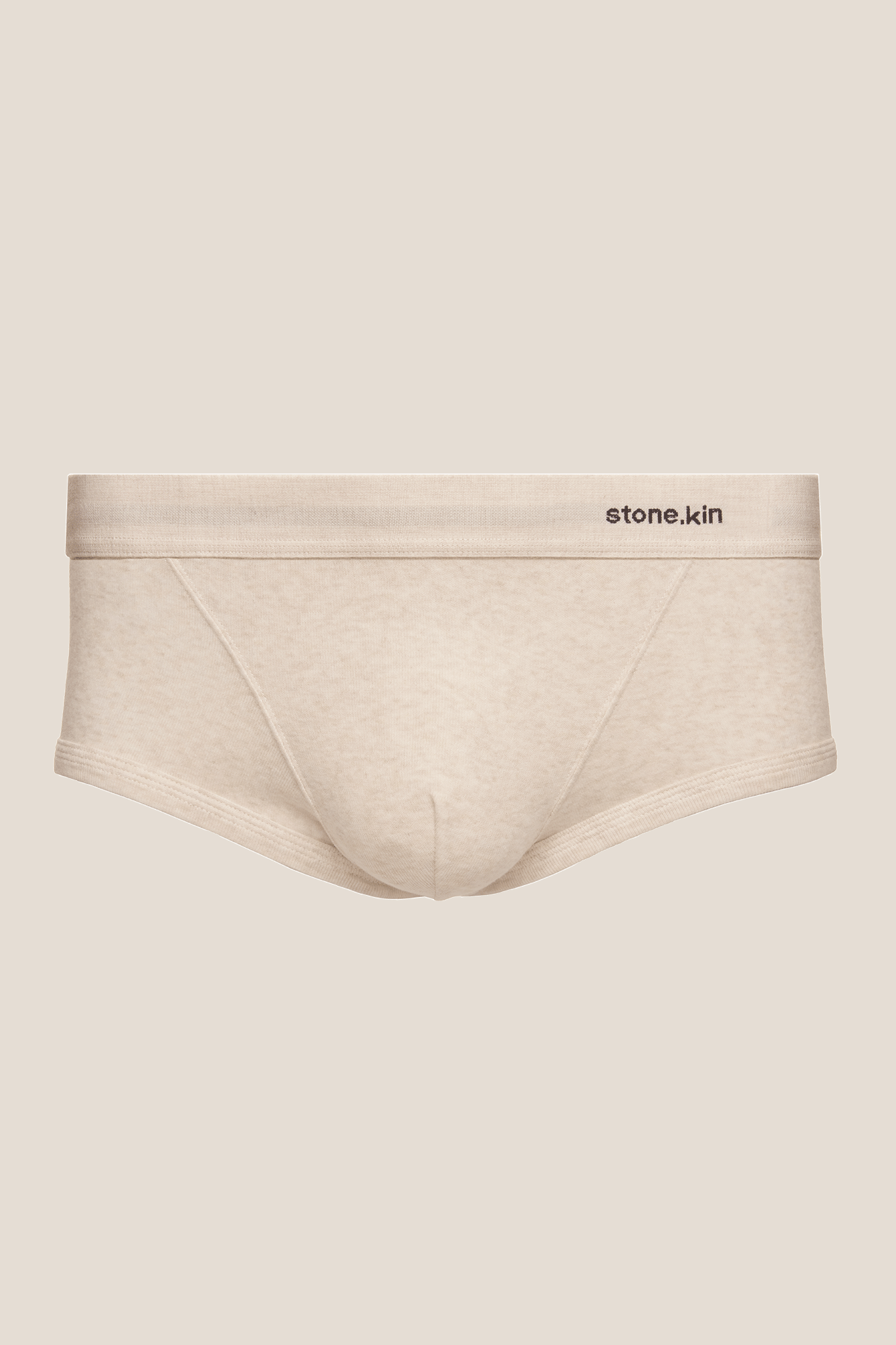 Stone.kin Mens Trunk in Bone White Organic Cotton 