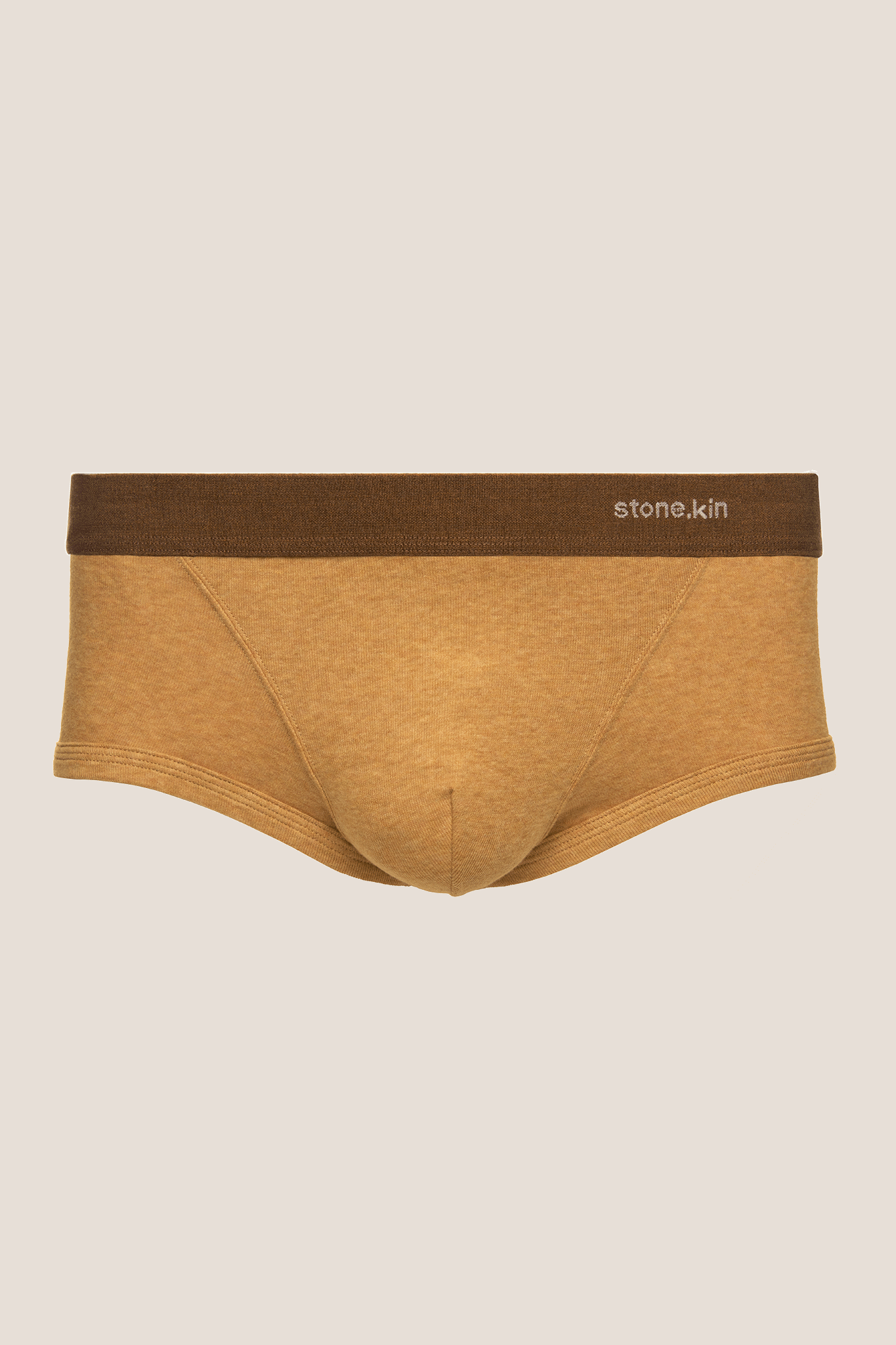 Stone.kin Mens Trunk in Brown Organic Cotton 