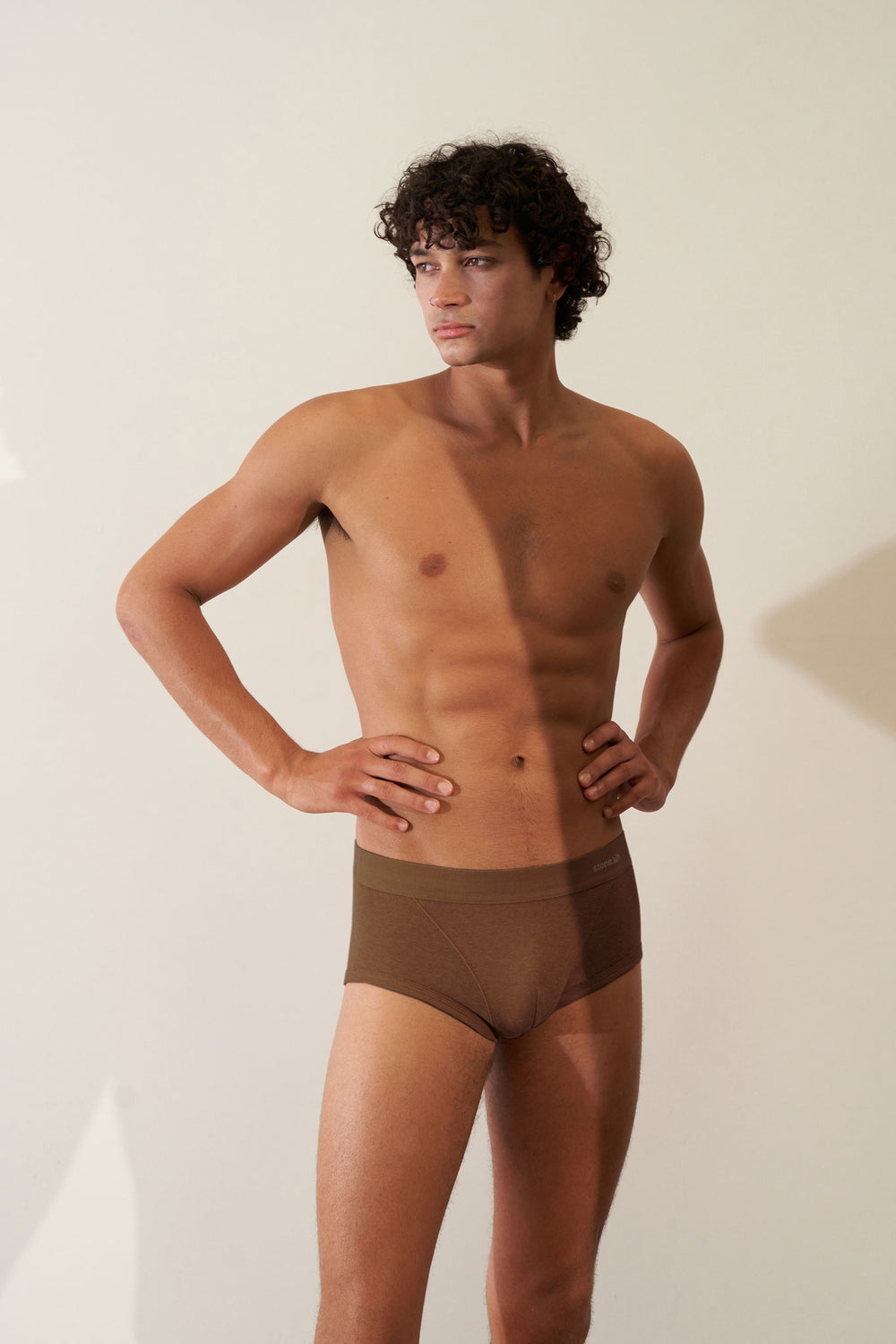 Trunk in Organic Cotton Rib - Brown