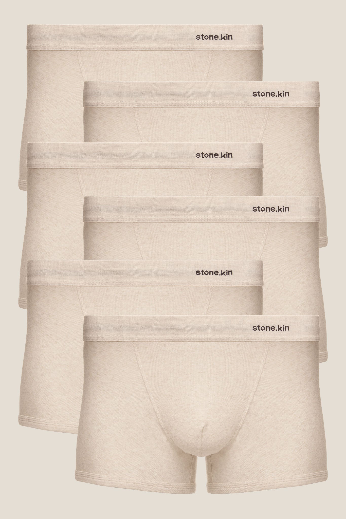 Stone.kin boxer brief 7 pack in Bone