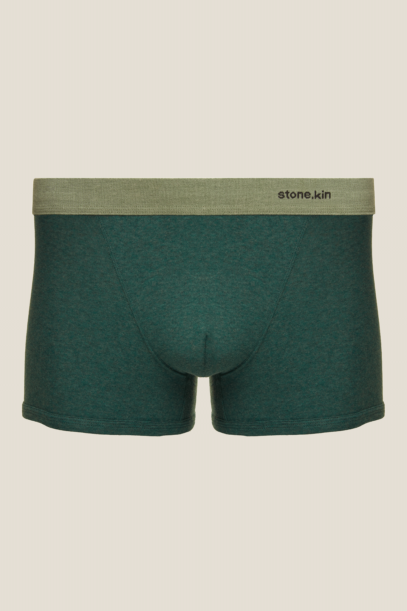 Stone.kin Mens Boxer Brief in Teal Organic Cotton 